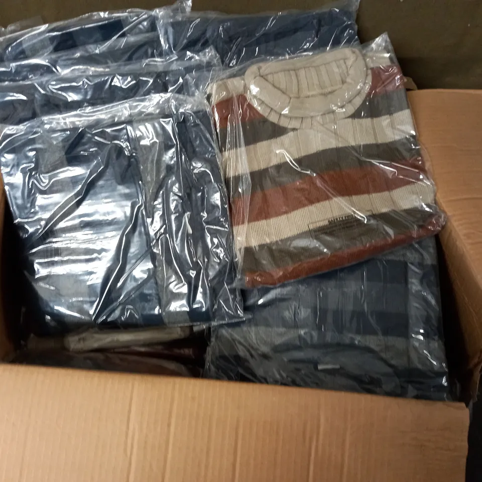 LOT OF APPROXIATELY 26 AS NEW STRIPED JUMPERS - SIZE UNSPECIFIED