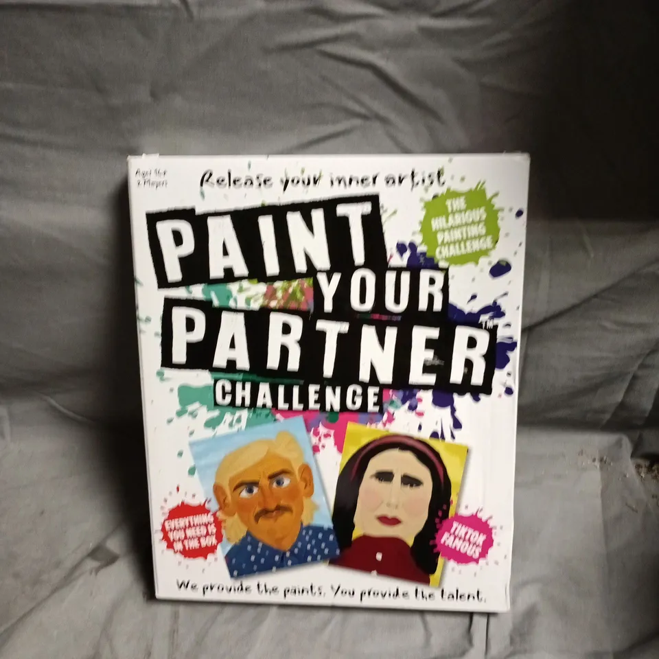 PAINT YOUR PARTNER CHALLENGE – COUPLES PAINTING GAME KIT (BOXED)