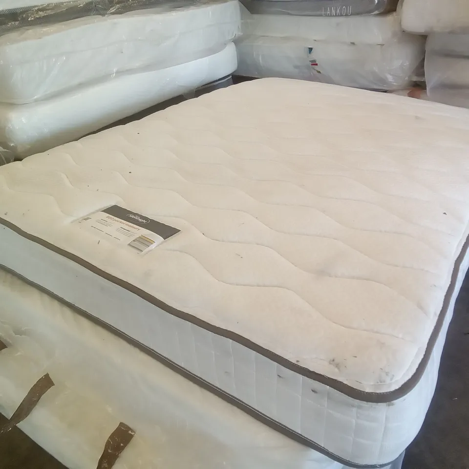 QUALITY 4'6" DOUBLE SILENTNIGHT 800 POCKET MEMORY FOAM MATTRESS 