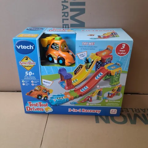 BRAND NEW BOXED VTECH TOOT-TOOT DRIVERS 3 IN 1 RACEWAY