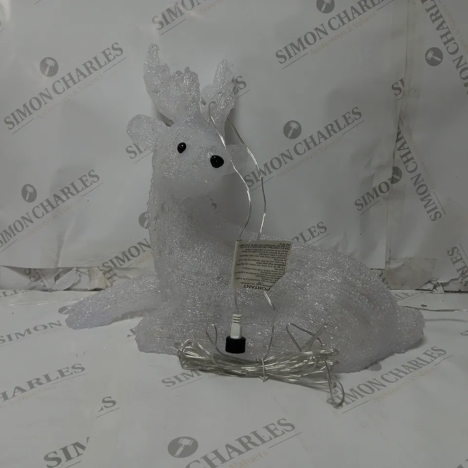 BOXED OUTDOOR SPUN ACRYLIC REINDEER  RRP £59.99
