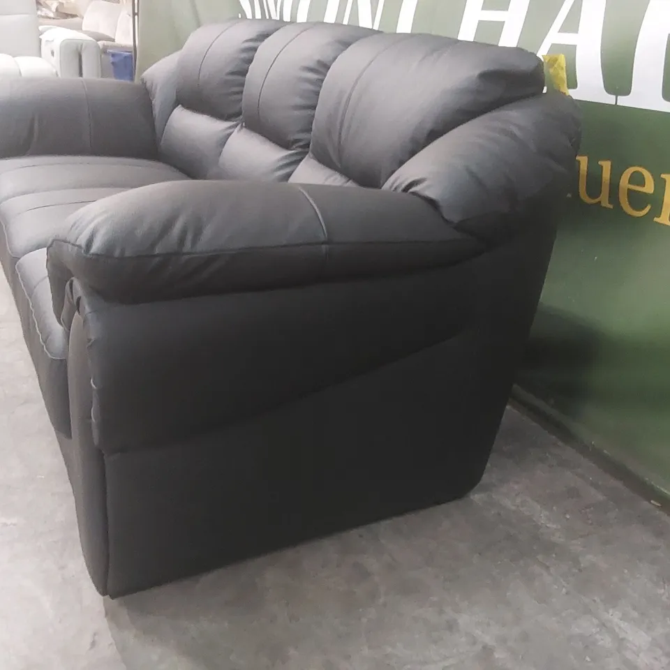 QUALITY DESIGNER NAPLES ITALIAN LEATHER 3 SEATER SOFA