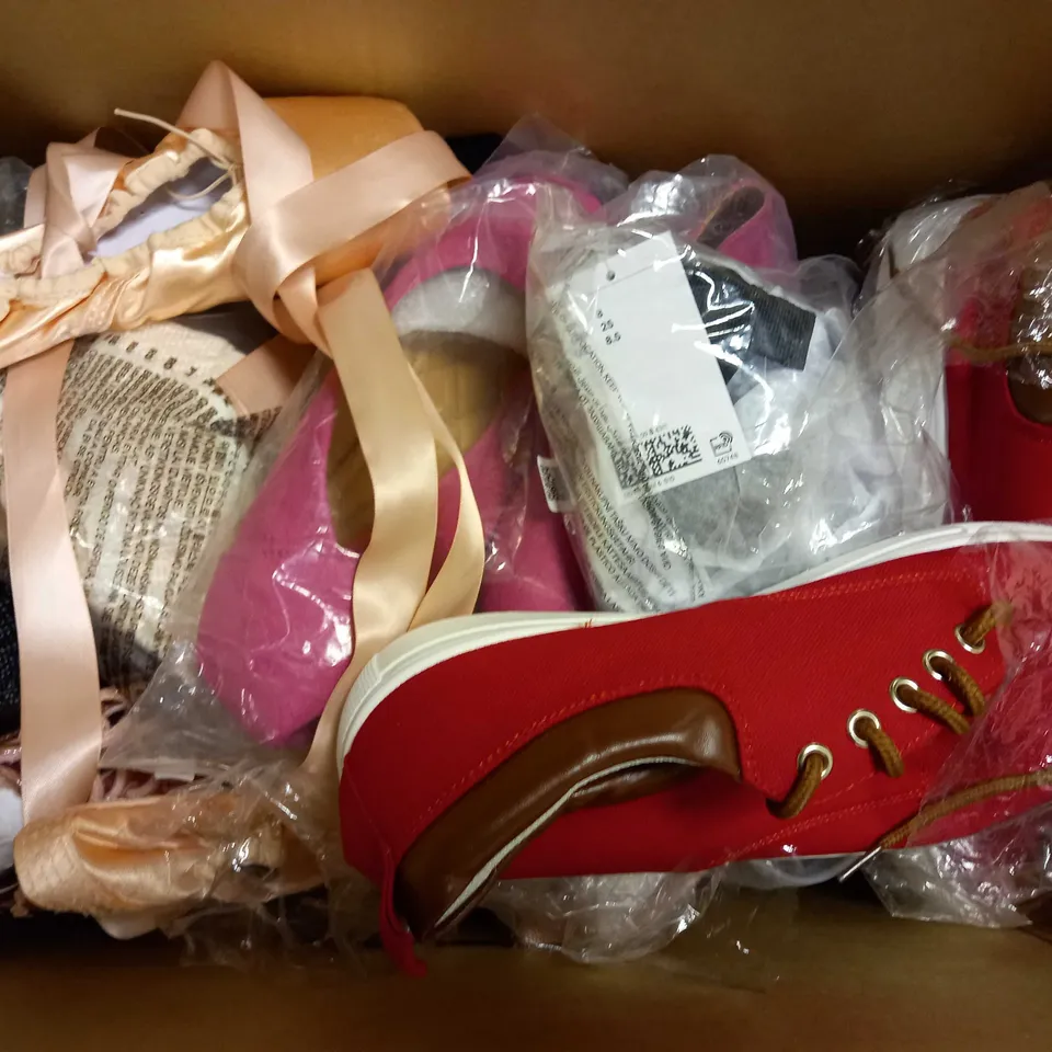 APPROXIMATELY 10 ASSORTED PAIRS OF SHOES IN VARIOUS STYLES & SIZES