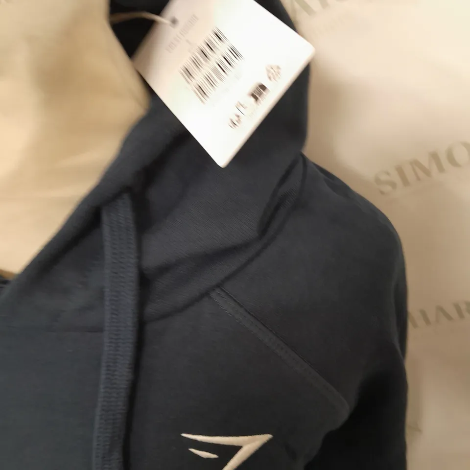 GYMSHARK CREST HOODIE IN NAVY - S