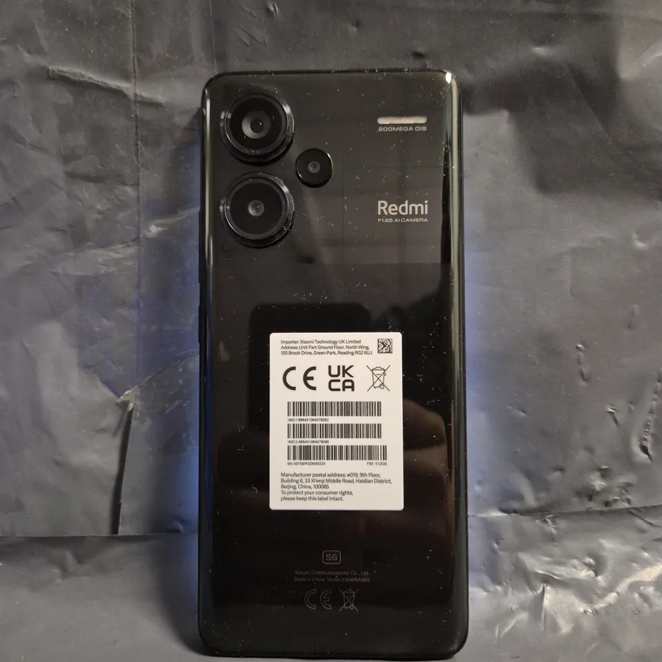 BOXED REDMI NOTE 13 PRO+ 5G - 12GB RAM, 512GB STORAGE, MIDNIGHT BLACK