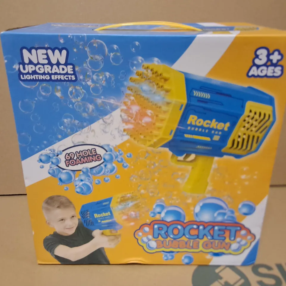 BOXED ROCKET BUBBLE GUN