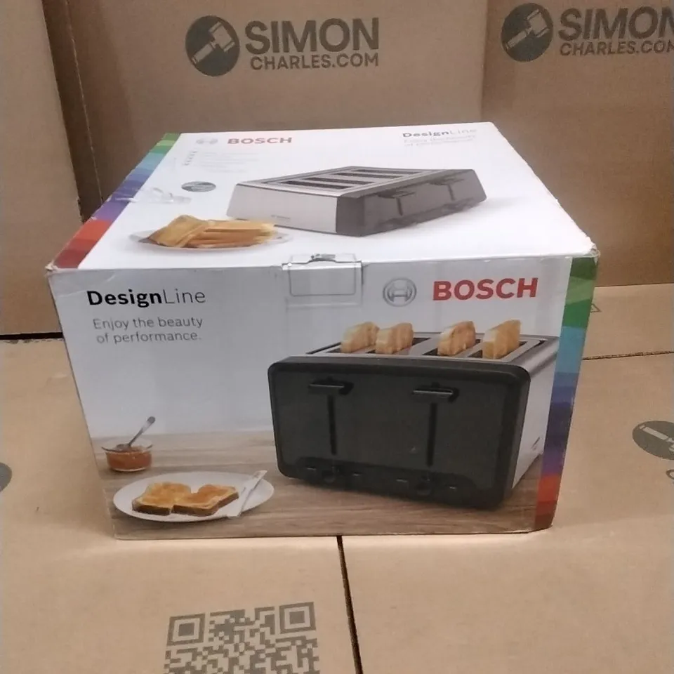 BOXED TOASTER DESIGNLINE STAINLESS STEEL TAT4P440GB