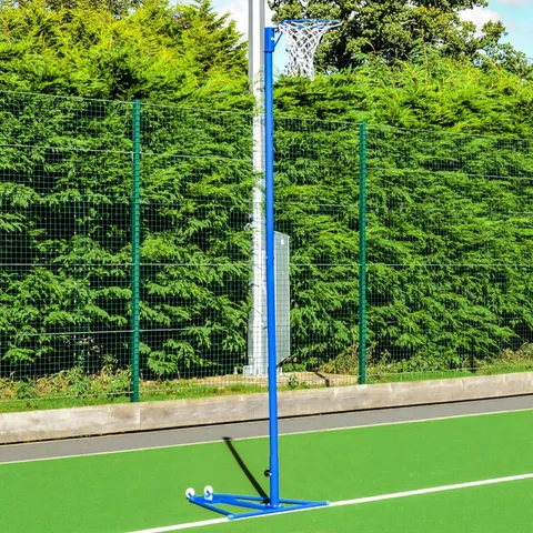 NETBALL POST BASE IN BLUE