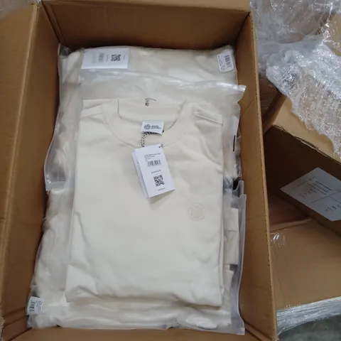 BOX OF APPROXIMATELY 12X BRAND NEW BRASS MONKEY UNISEX SWEATER - OFF WHITE, BMAW24UNSW01 // SIZE: XXL