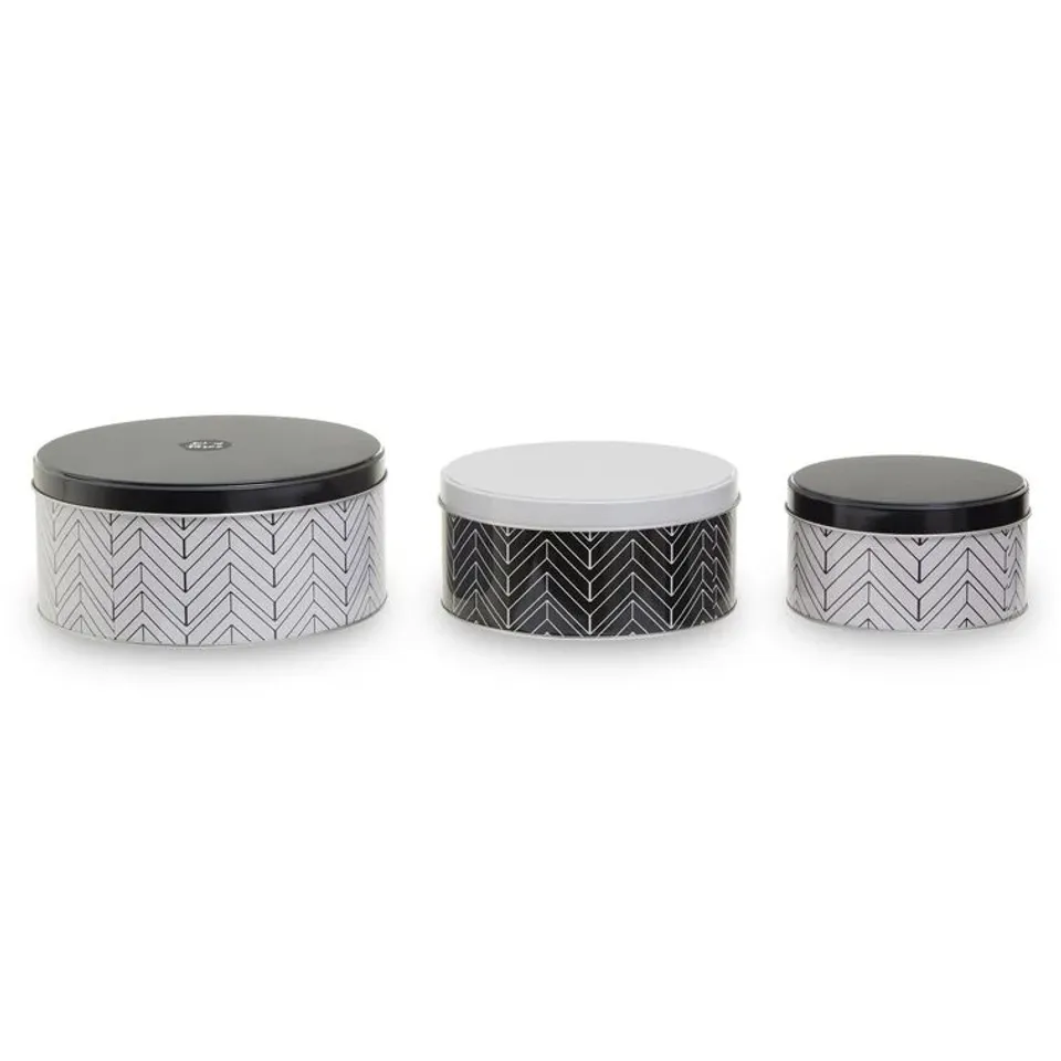 BOXED CARIYAH URBAN 3 PIECE CAKE TIN SET