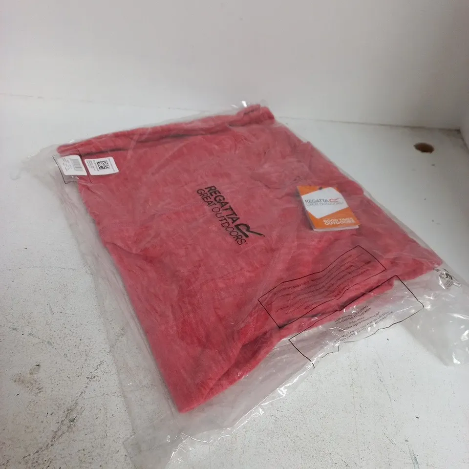 REGATTA GREAT OUTDOORS RED FLEECE JACKET, UK 14