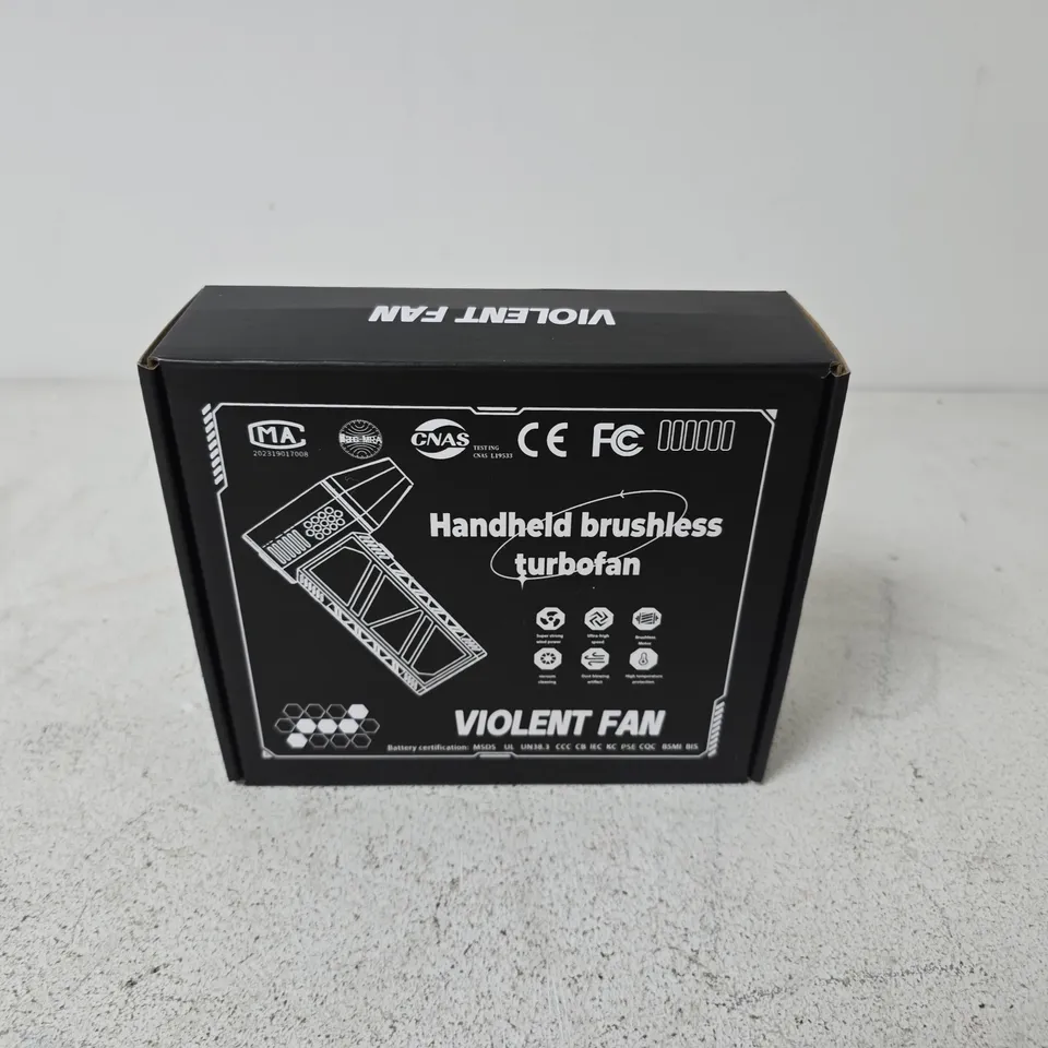 BOXED VIOLENT FAN HANDHELD BRUSHLESS TURBO FAN