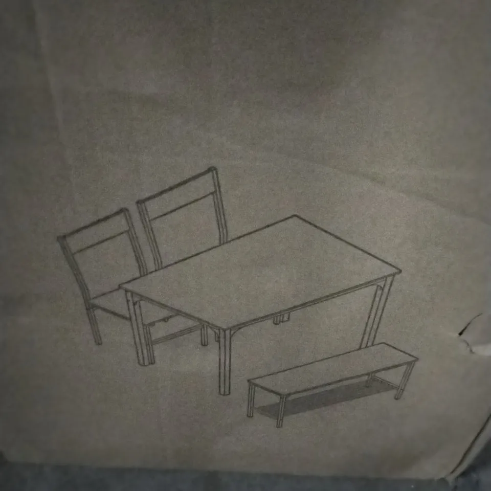 BOXED LIVING AND HOME TABLE AND CHAIR SET