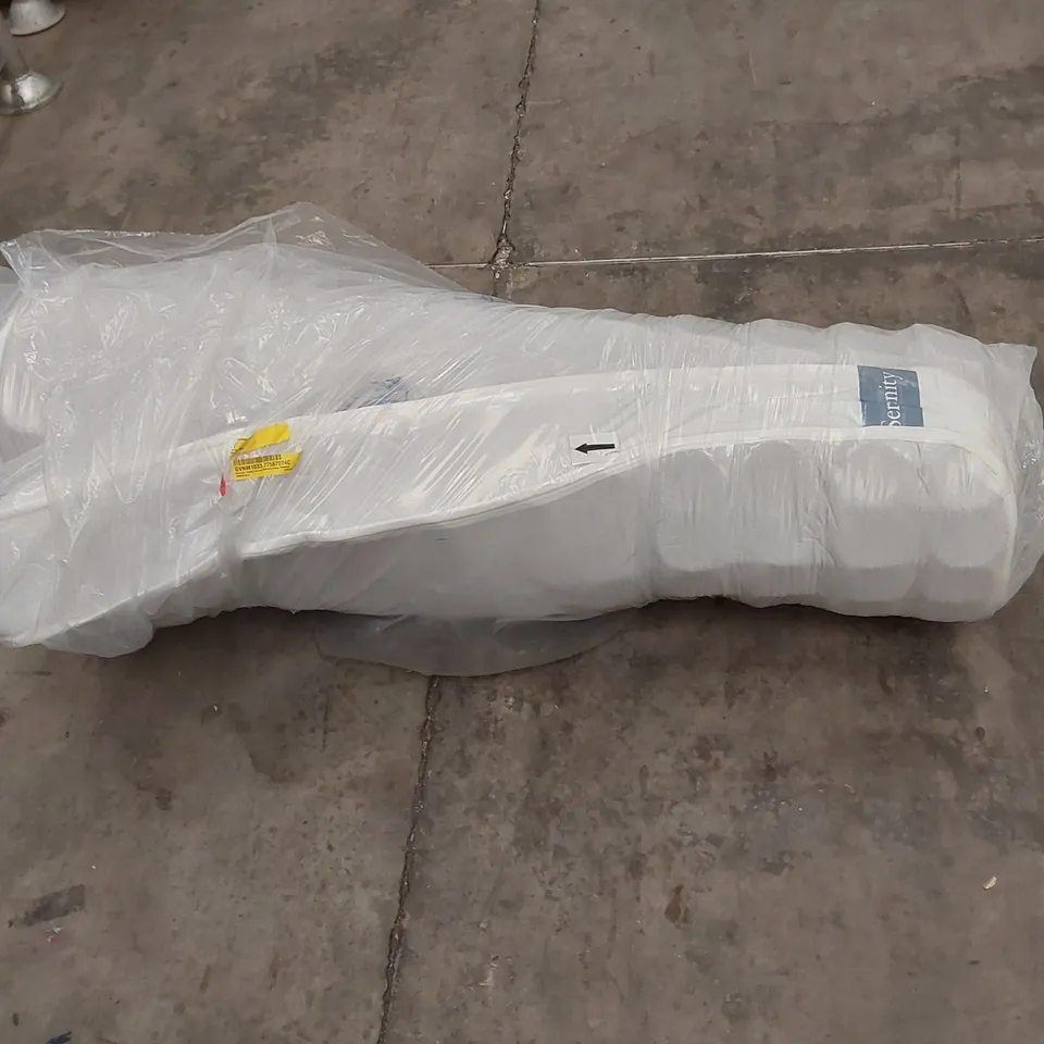 QUALITY BAGGED AND ROLLED SERENITY HYBRID COIL AND MEMORY FOAM MATTRESS - 4'6 DOUBLE 