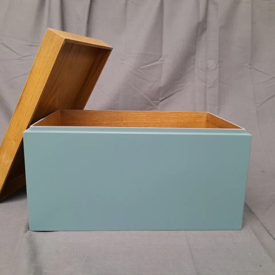 BOXED ANYDAY DUSTY BLUE LACQUERED MEDIUM SIZED STORAGE BOX