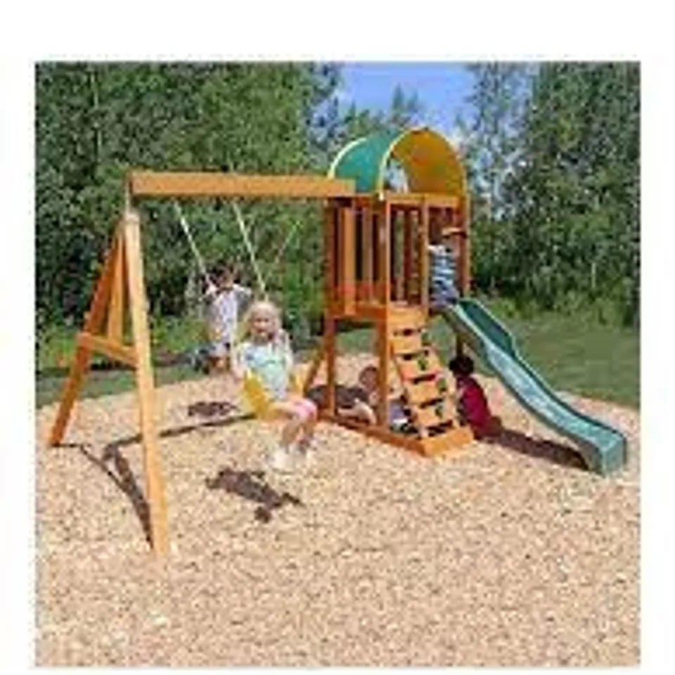 BOXED KIDKRAFT AINSLEY OUTDOOR WOODEN PLAY SET RRP £499.99