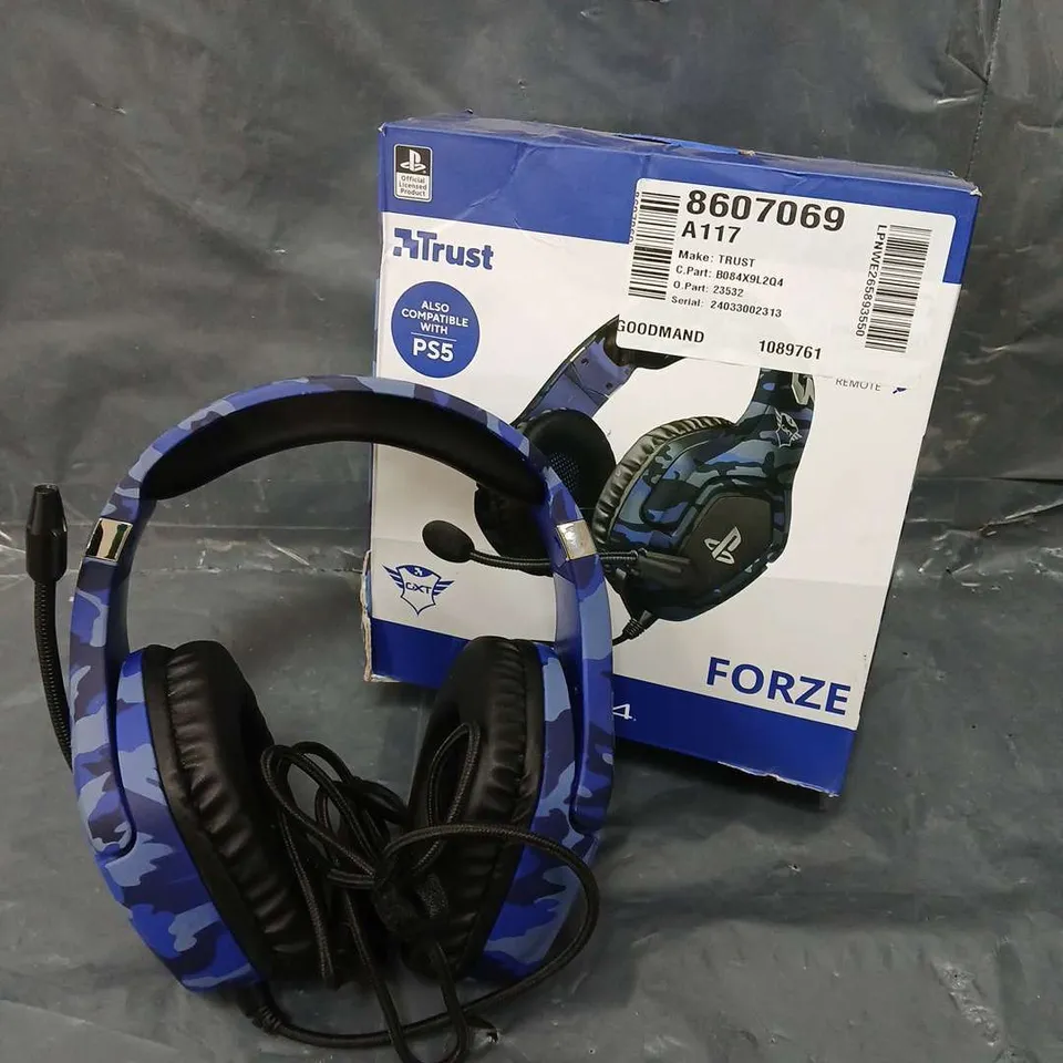 BOXED SONY TRUST FORZE-B GAMING HEADSET 