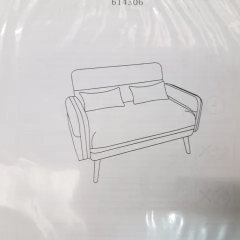 BOXED 2 SEATER UPHOLSTERED LOVESEAT