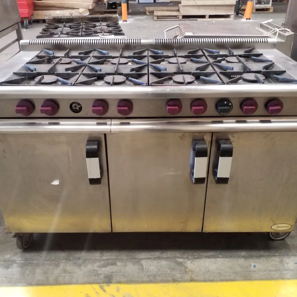 MOORWOOD VULCAN 8 BURNER GAS RANGE C/W TWIN OVENS