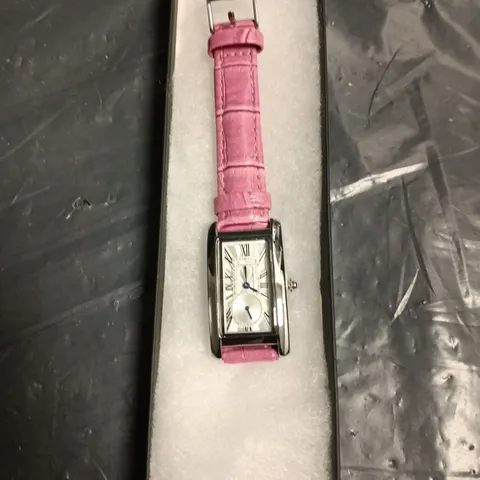 LADIES STOCKWELL WATCH – TEXTURED DIAL WITH SUB DIAL SECONDS HAND – LEATHER STRAP