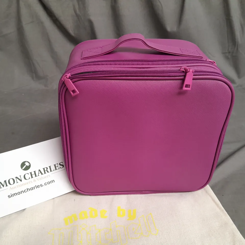 MADE BY MITCHELL PINK STORAGE CASE IN DUST BAG