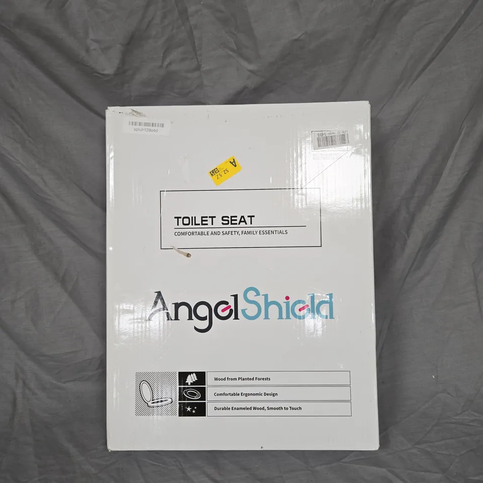 ANGELSHIELD WOODEN TOILET SEAT WITH OAK FINISH – HINGES & FIXINGS