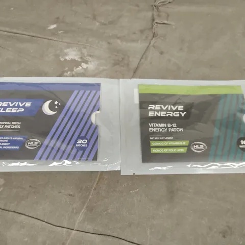 TOTE OF APPROXIMATELY 20 REVIVE ENERGY AND SLEEP PATCHES