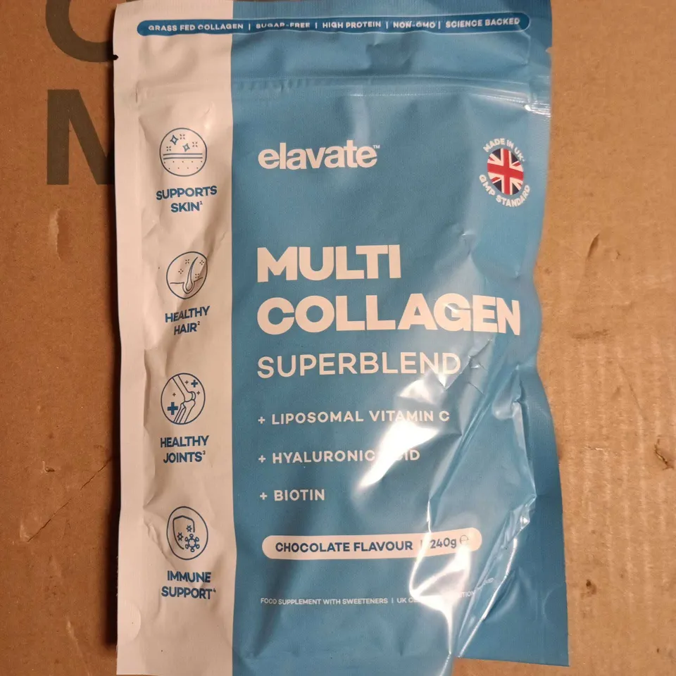 ELAVATE MULTI COLLAGEN SUPERBLEND – CHOCOLATE FLAVOUR, 240 G