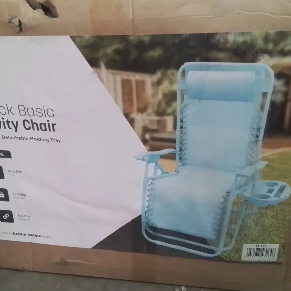 BOXED KEPLIN 2 PACK OF BASIC GRAVITY CHAIRS -SKY BLUE-