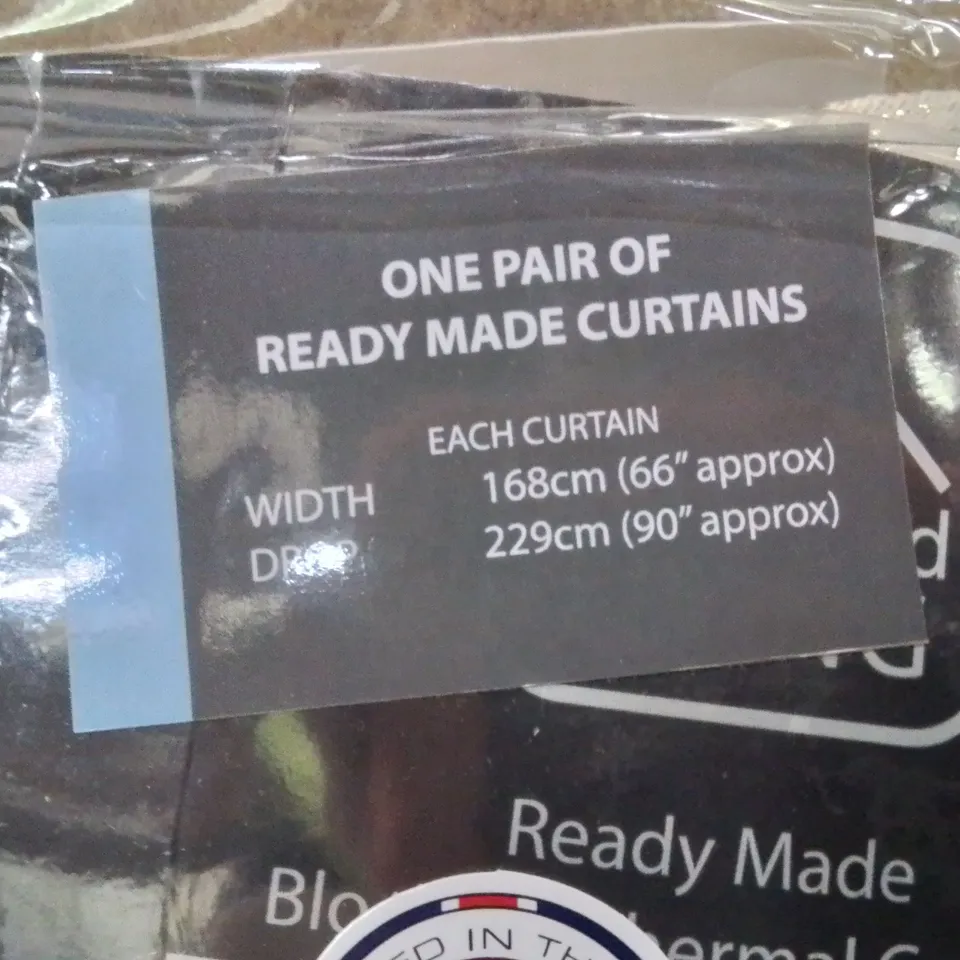 BAGGED READY MADE THERMAL CURTAINS -NATURAL- 168×229CM