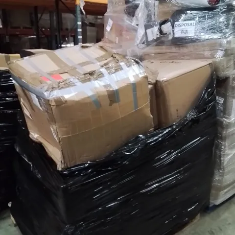PALLET OF ASSORTED HOUSEHOLD GOODS AND PRODUCTS TO INCLUDE;BABY SEAT,AMPLIFIER