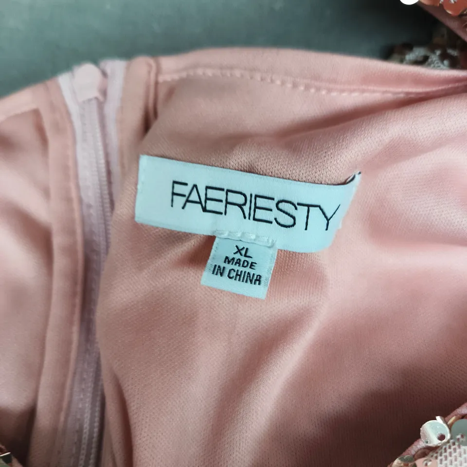 FAERIESTY PINK SEQUIN BODICE DRESS – CHILD'S XL, MADE IN CHINA
