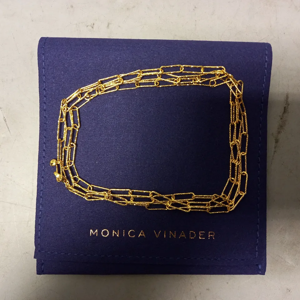 BOXED MONICA VINADER CHAIN NECKLACE IN GOLD EFFECT