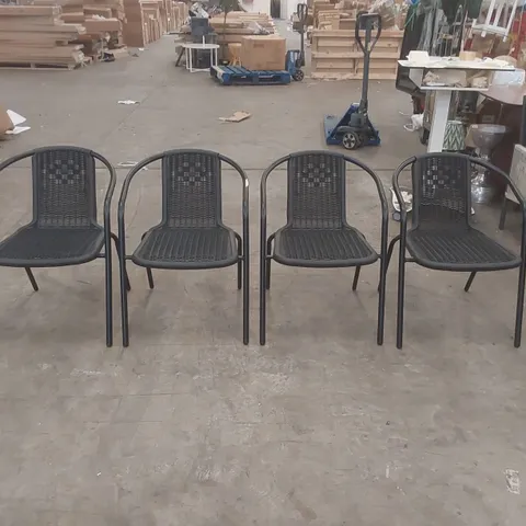 SET OF 4x ANAMARA PATIO DINING CHAIRS