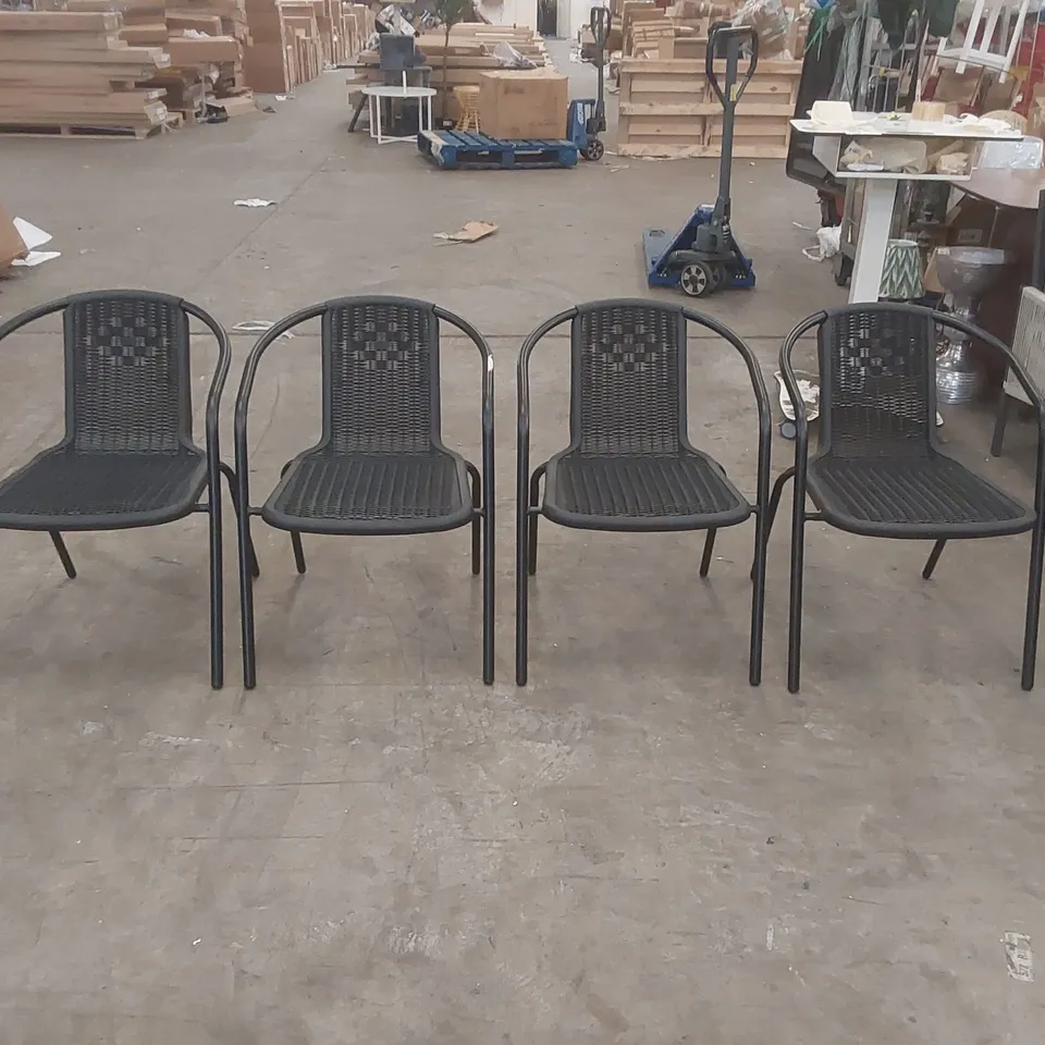 SET OF 4x ANAMARA PATIO DINING CHAIRS