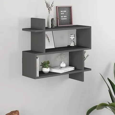 BOXED PARALEL BOOKCASE - ANTHRACITE