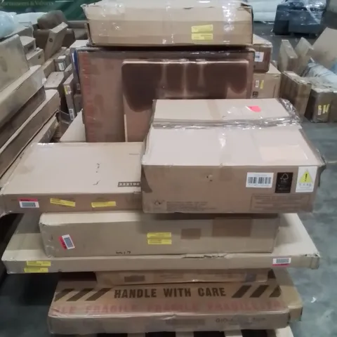 PALLET CONTAINING VARIOUS ASSORTED BOXED INCOMPLETE HOUSEHOLD ITEMS ETC.