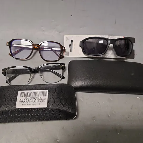 APPROXIMATELY 12 ASSORTED VISION CARE ITEMS TO INCLUDE - MH 500 GLASSES , EYEWEAR GLASSES , GLASSES CASE ETC