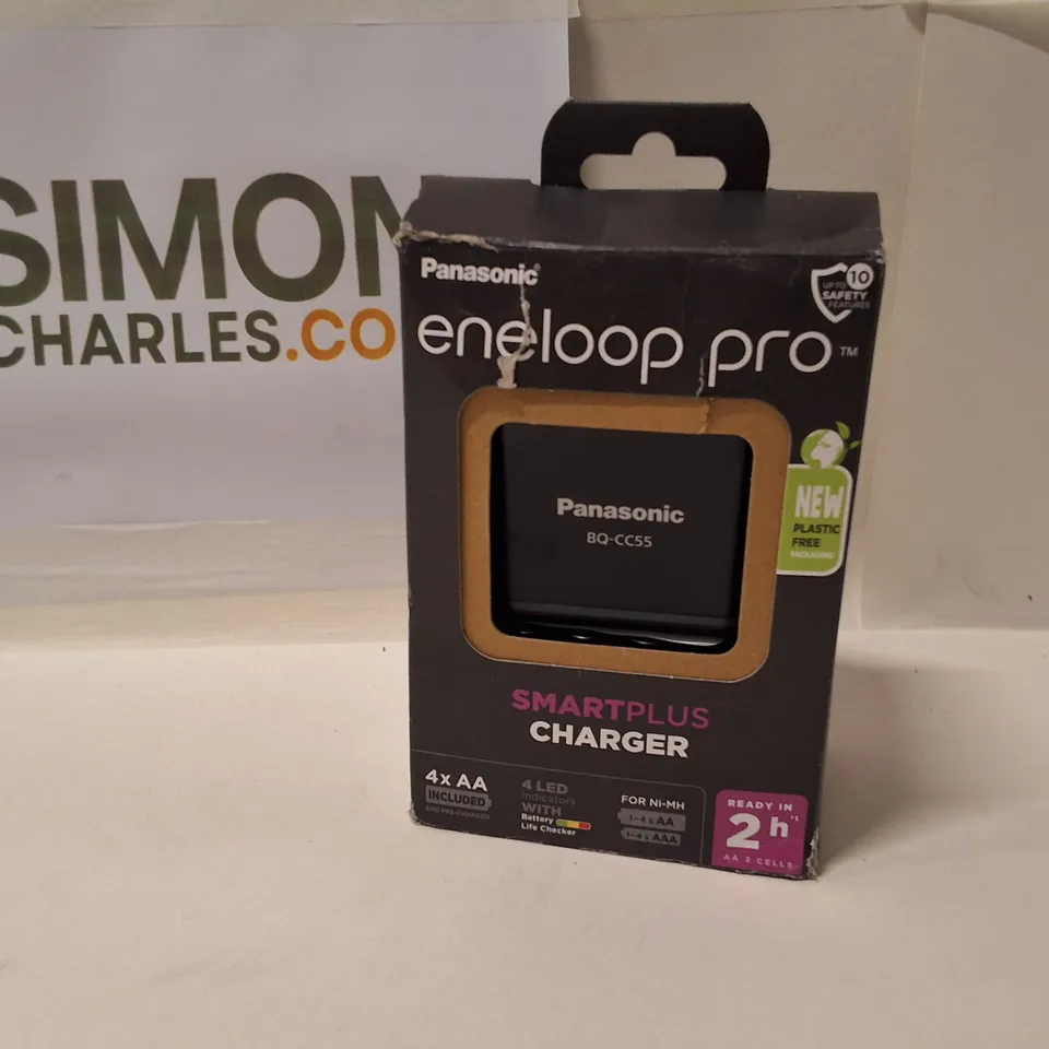 Panasonic Eneloop Pro SmartPlus Charger BQ-CC55 – 4x AA Included