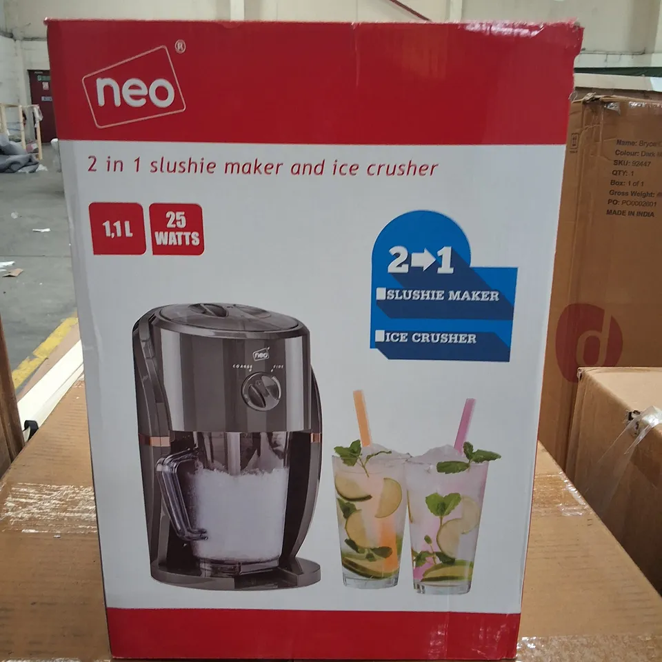 NEO 2IN1 SLUSHIE MAKER AND ICE CRUSHER