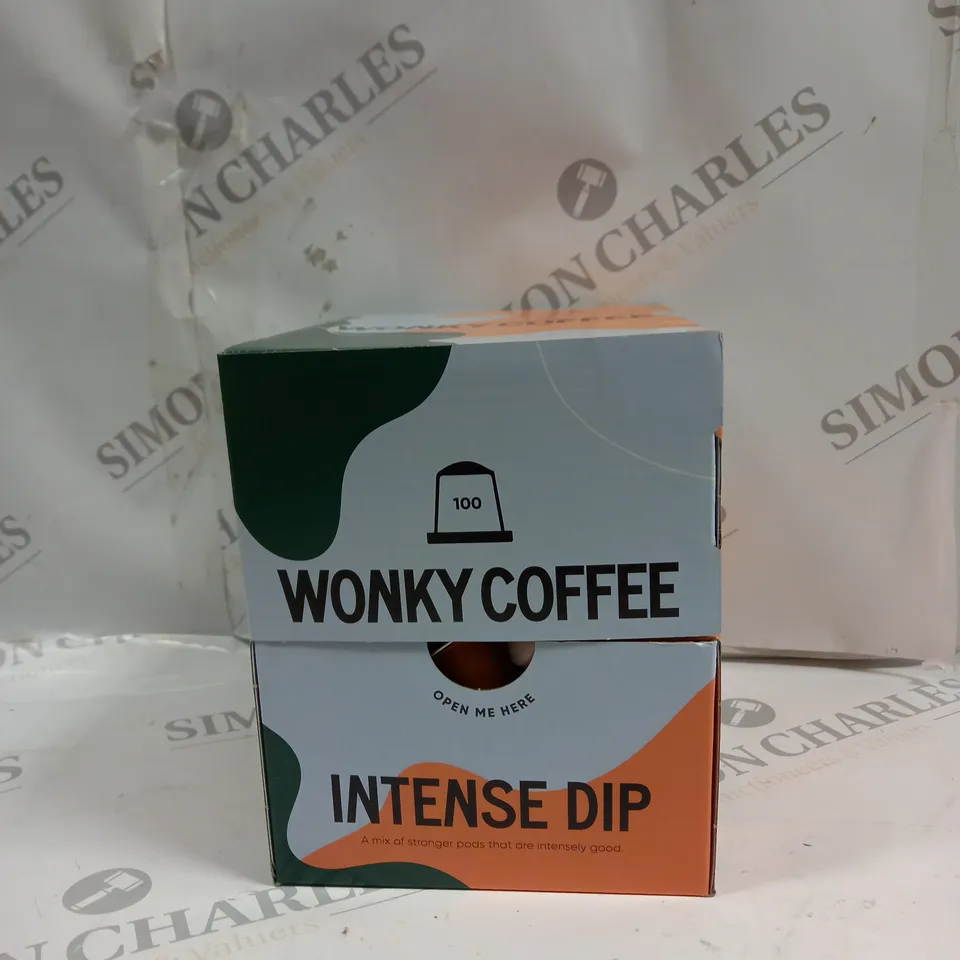 BOX OF 100 WONKY COFFEE- INTENSE DIP 