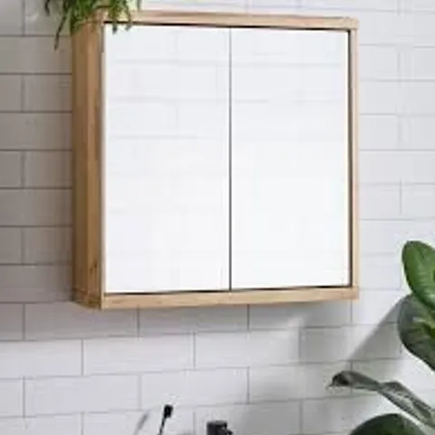 HARLEM 2 DOOR MIRRORED BATHROOM WALL CABINET