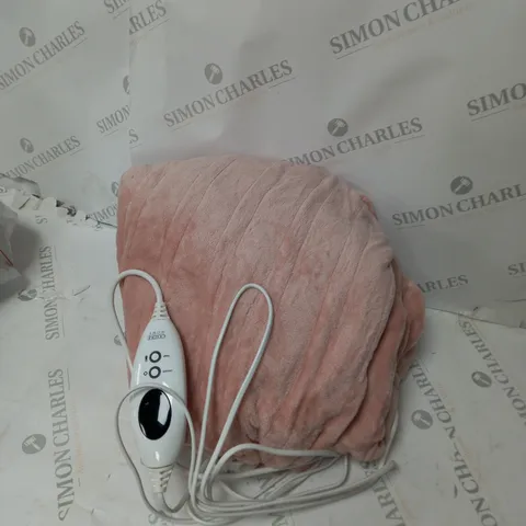COZEE HOME VELVETSOFT HEATED THROW IN PINK