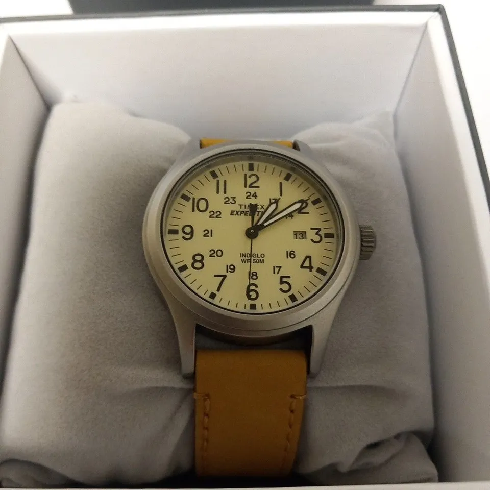 BOXED TIMEX EXPEDITION INDIGLO WR50M WRIST WATCH