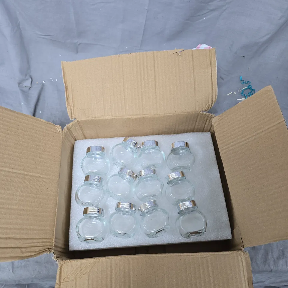 24X SMALL GLASS JARS