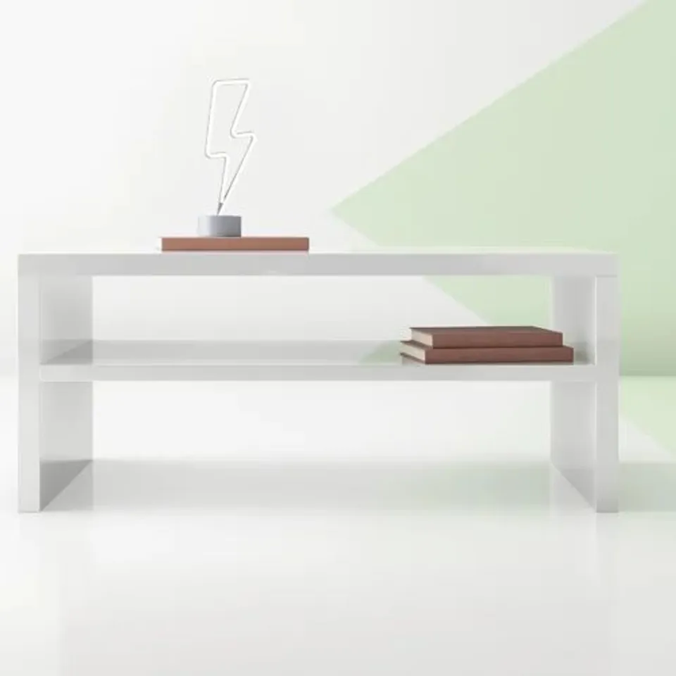 BOXED MAYS COFFEE TABLE WITH STORAGE 