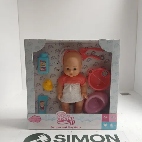 BE MY BABY PAMPER AND PLAY BABY DOLL – BOXED WITH ACCESSORIES