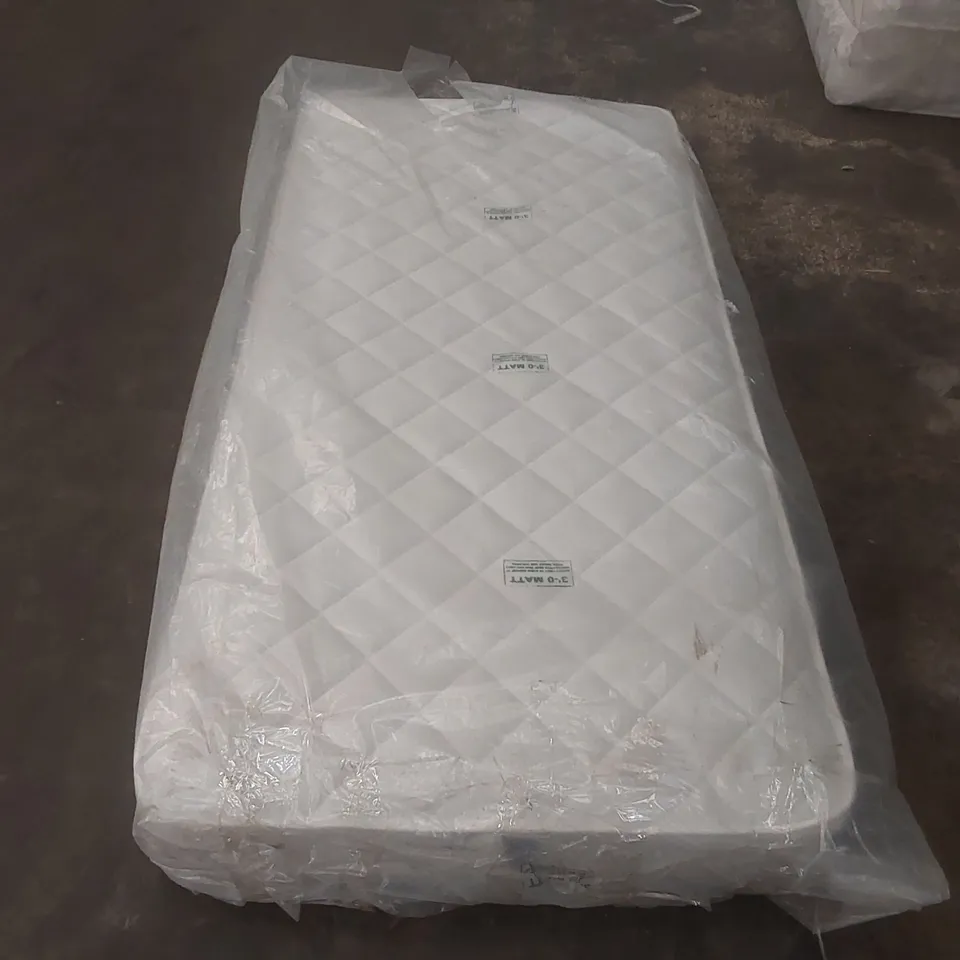 QUALITY BAGGED SINGLE 90cm AIRSPRUNG LUXURY QUILTED MEDIUM MATTRESS