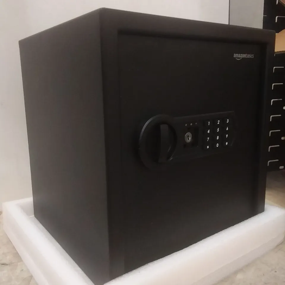 BOXED AMAZON BASICS HOME SAFE BLACK