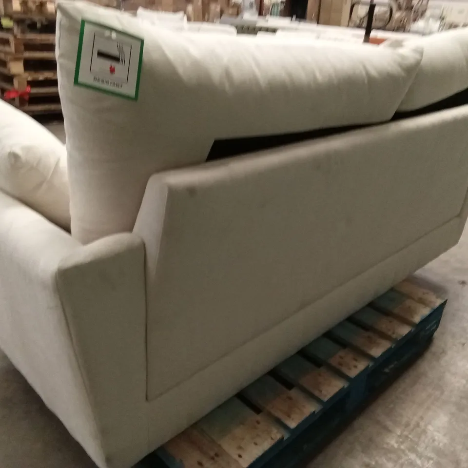 LANGDON 3 SEATER SOFA, CREAM HOUSE PLUSH FABRIC
